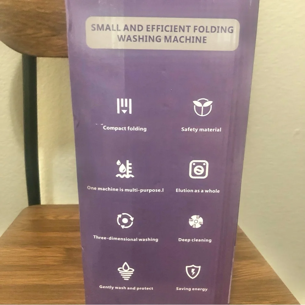 Multi-Function Folding Washing Machine Purple